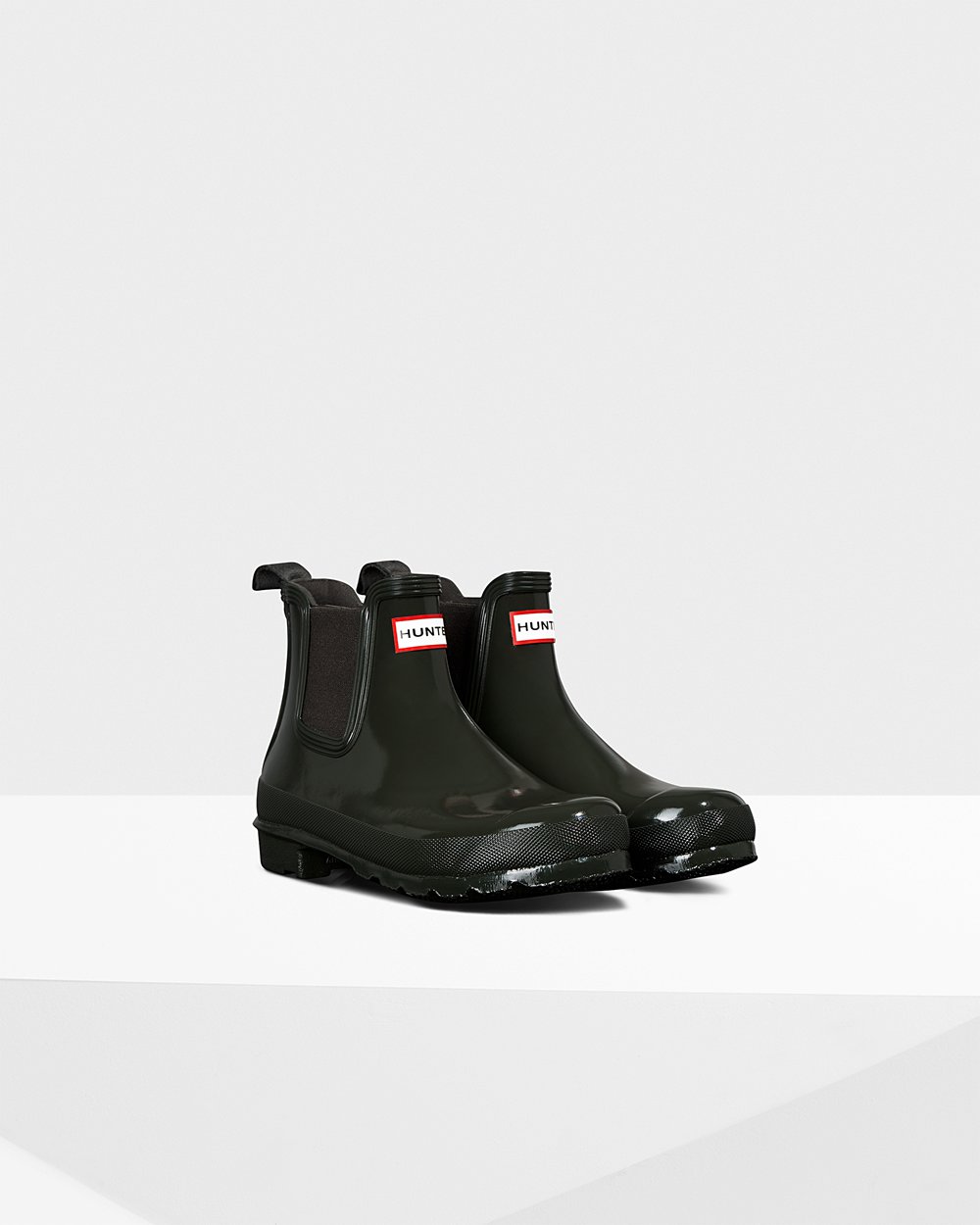 Botas Chelsea Hunter Feminina Verde Escuro Oliva - Original Gloss - 12WVALKQO